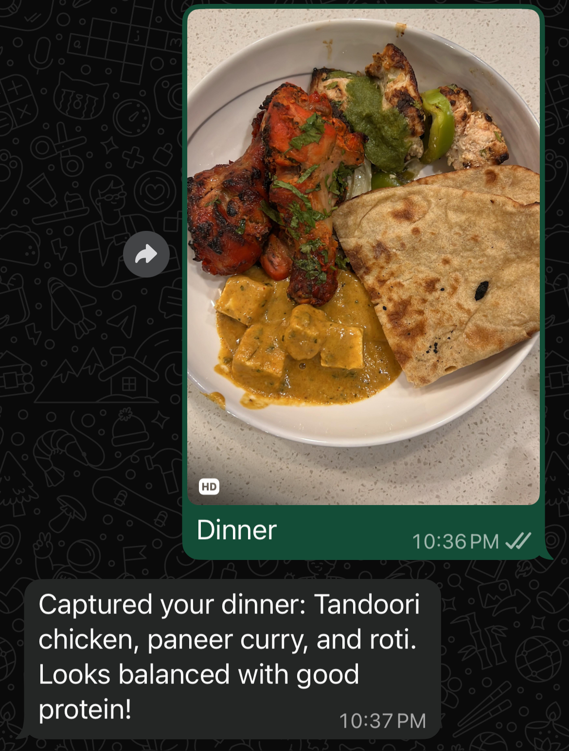 Food logging example 3